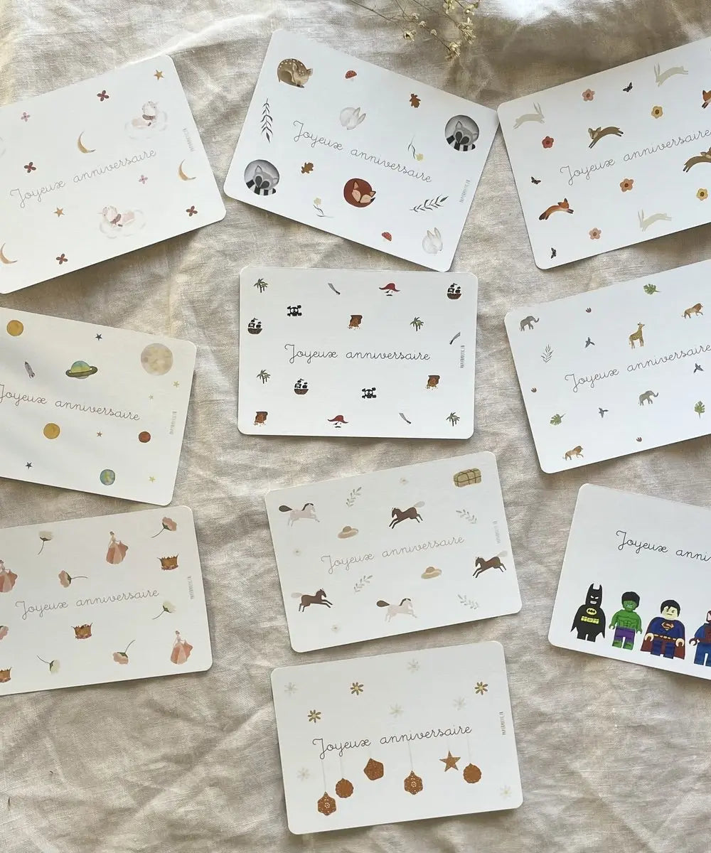 Carte Postale "Anniversaire Princesse" | Papier Poetic - Carte Postale Anniversaire Princesse de la marque française Papier Poetic