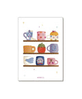 Carte Postale "Etagère de mugs" | Papier Poetic - Carte Postale Etagère de mugs de la marque française Papier Poetic