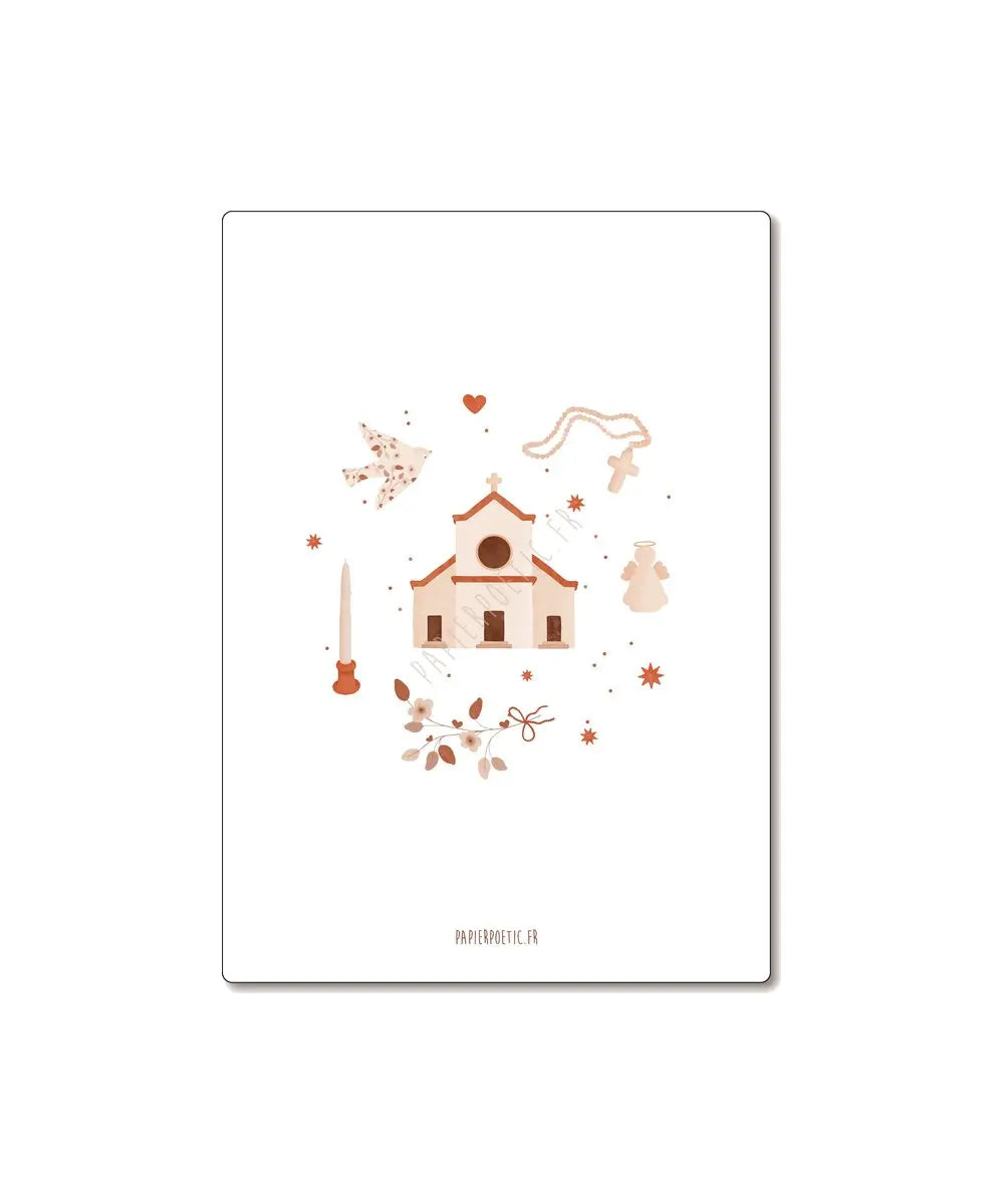 Carte Postale "Félicitations baptême" | Papier Poetic - Carte Postale Félicitations baptême de la marque française Papier Poetic