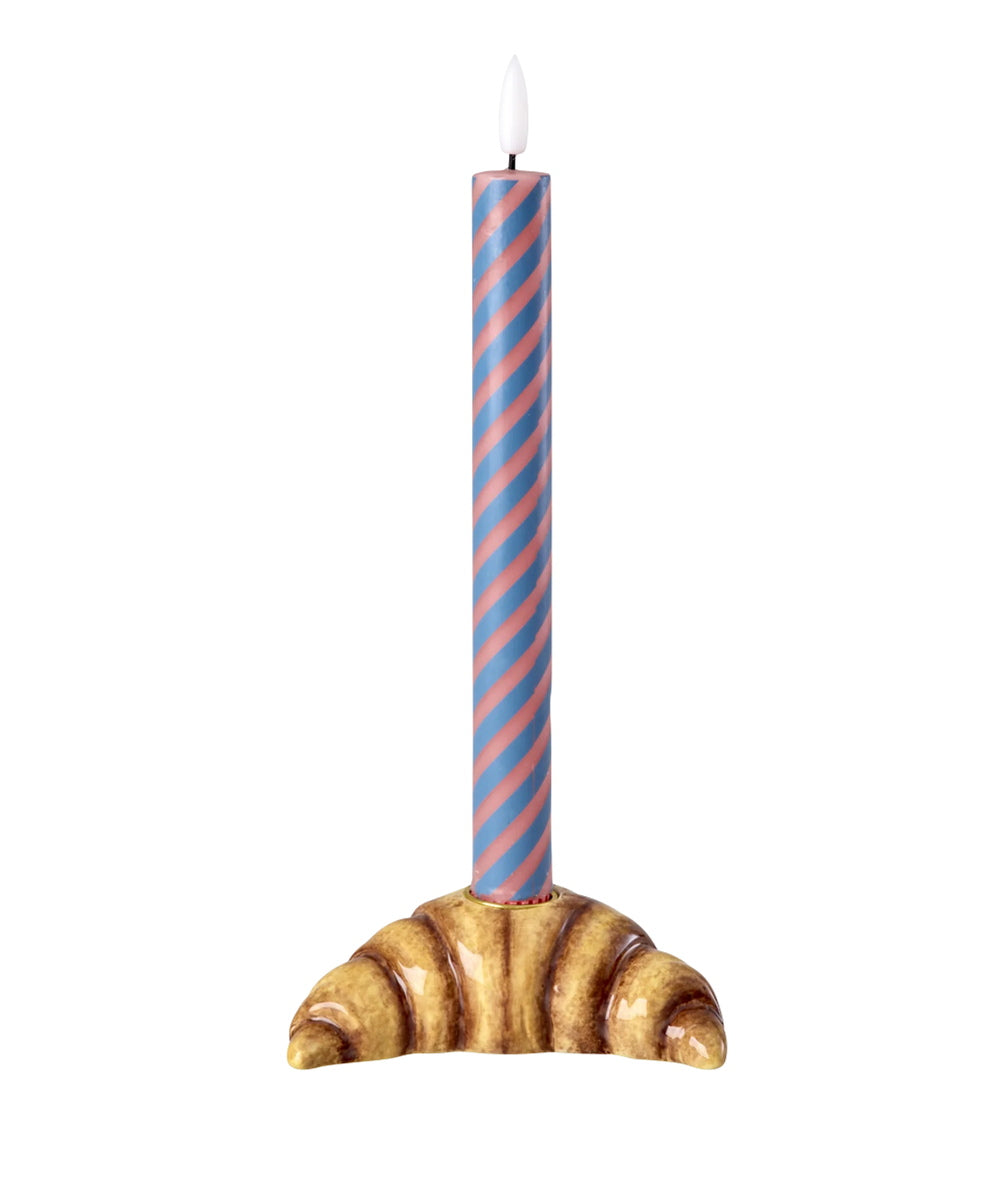 Ceramic Croissant candle holder de la marque Rice, en situation
