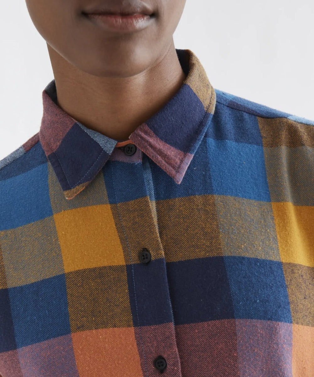 Chemise coton à carreaux multicolores de Compañía Fantástica