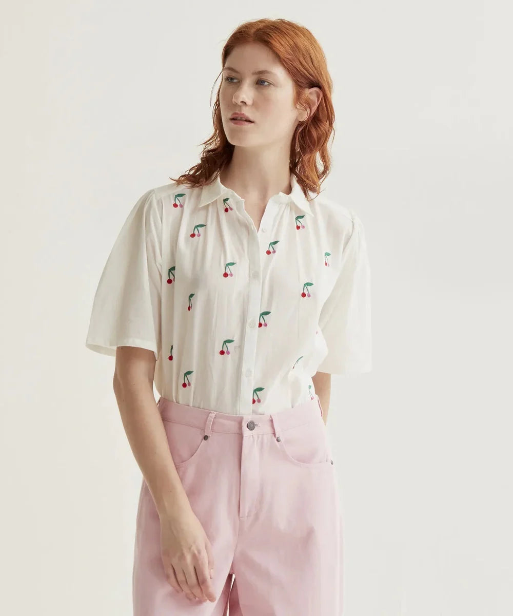 Chemise imprimé White Cherries de Compañía Fantástica