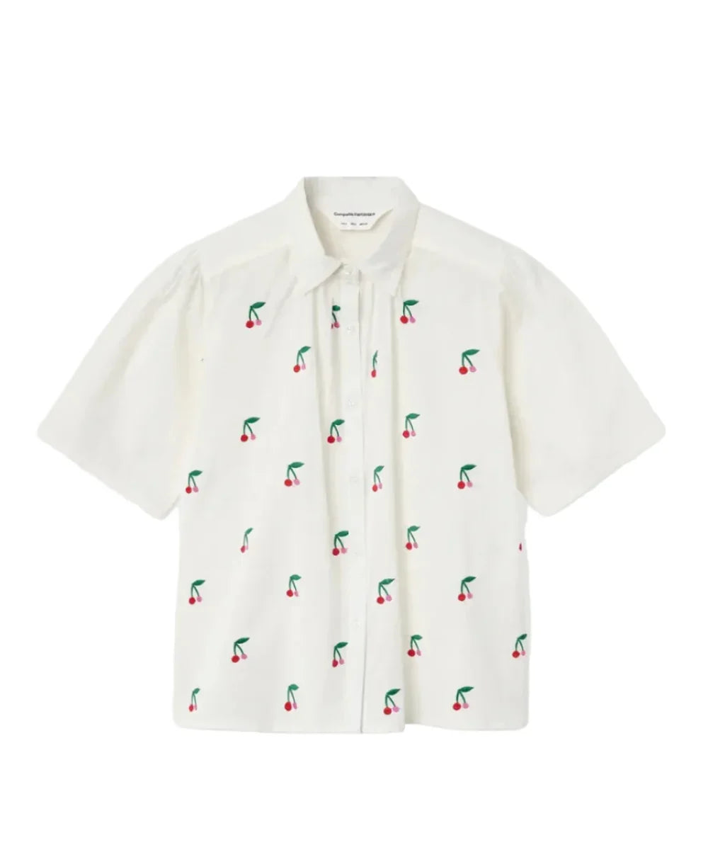 Chemise imprimé White Cherries de Compañía Fantástica