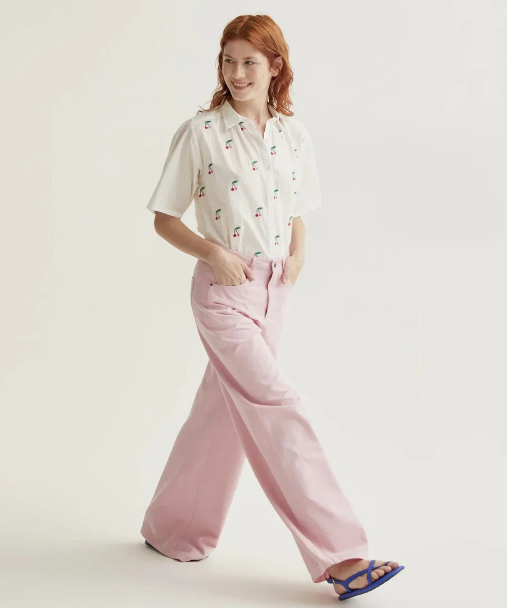 Chemise imprimé White Cherries de Compañía Fantástica