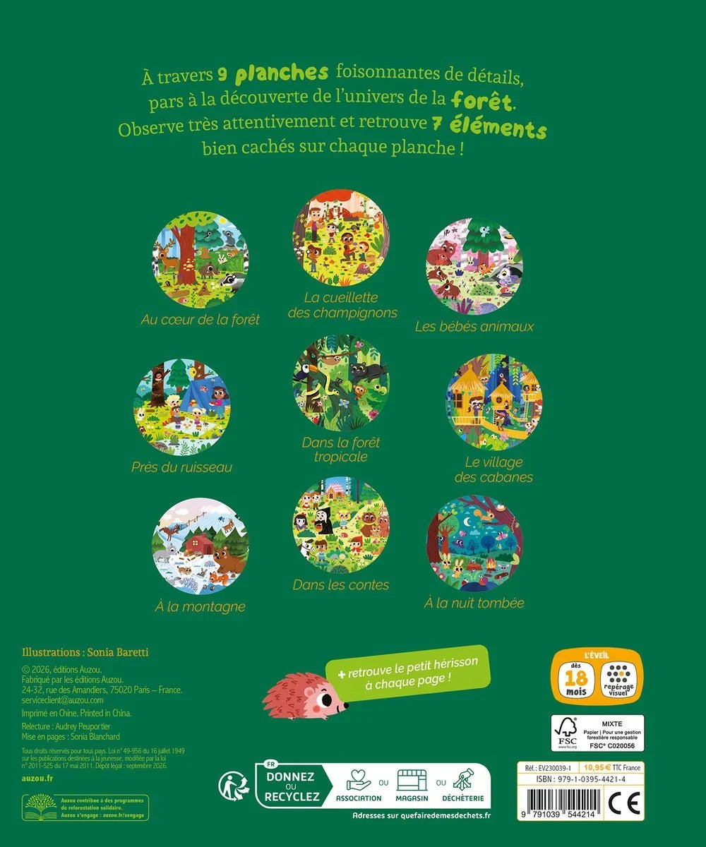 Gros plan en situation de Cherche et trouve des tout-petits - dans la forêt de la marque Auzou