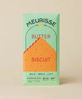 Tablette de chocolat au lait et au biscuit de la maison belge Meurisse