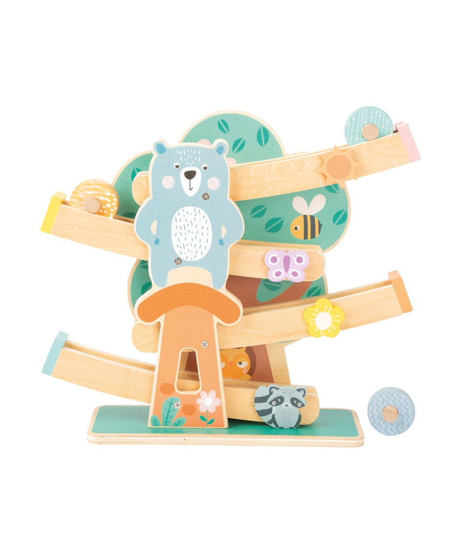 Circuit de roues en bois Pastel | Small Foot — vue du produit