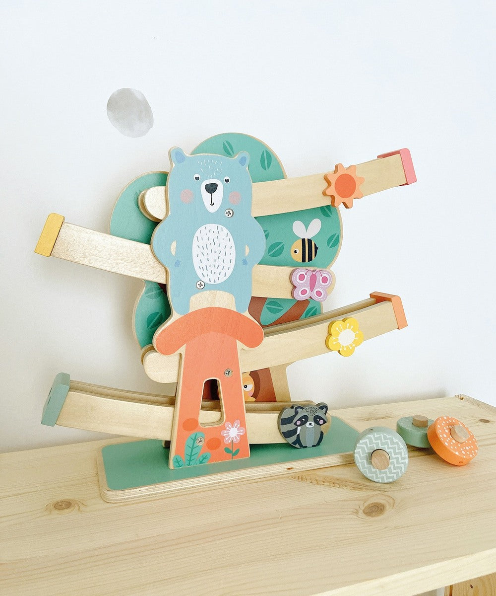 Circuit de roues en bois Pastel | Small Foot — vue 2