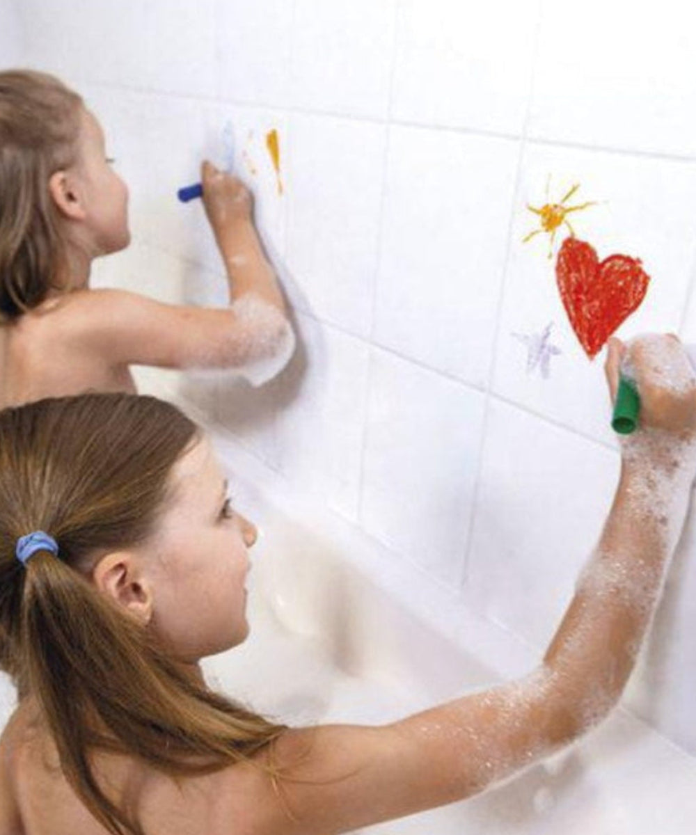 Coffret de coloriage pour le bain de la marque Janod, sur fond blanc