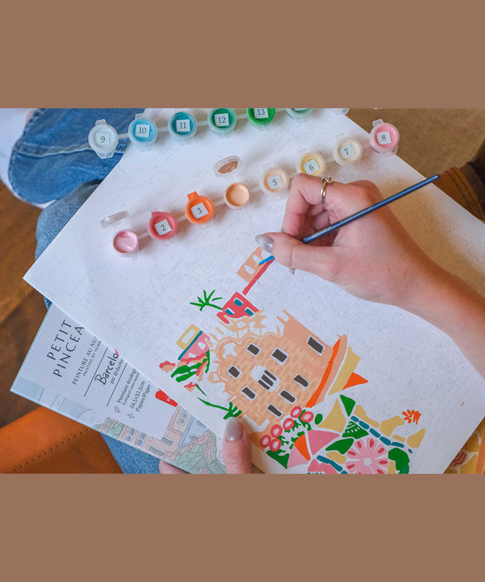 Peinture au numéro Barcelona de Petit Pinceau