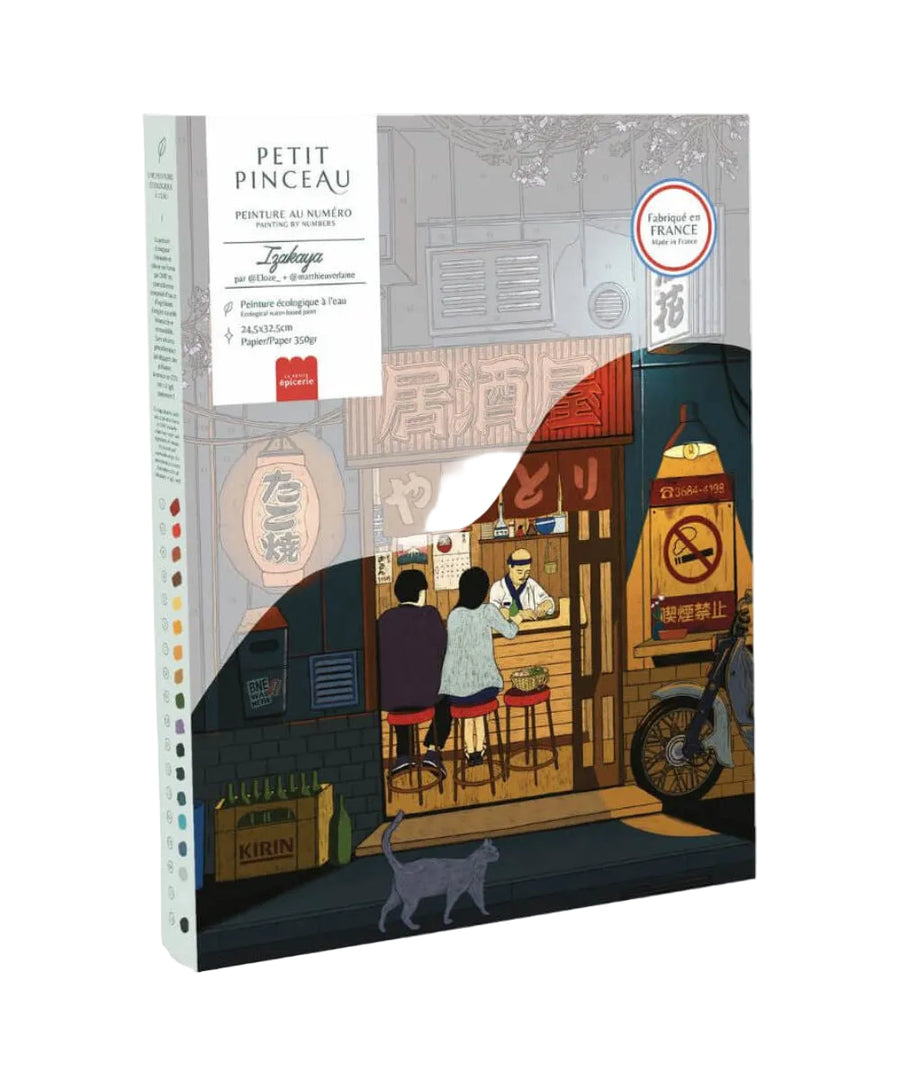 Coffret peinture au numéro Izakaya de la marque La Petite Épicerie, sur fond blanc