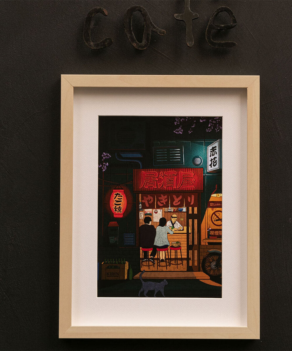 Coffret peinture au numéro Izakaya de la marque La Petite Épicerie, en mise en scène