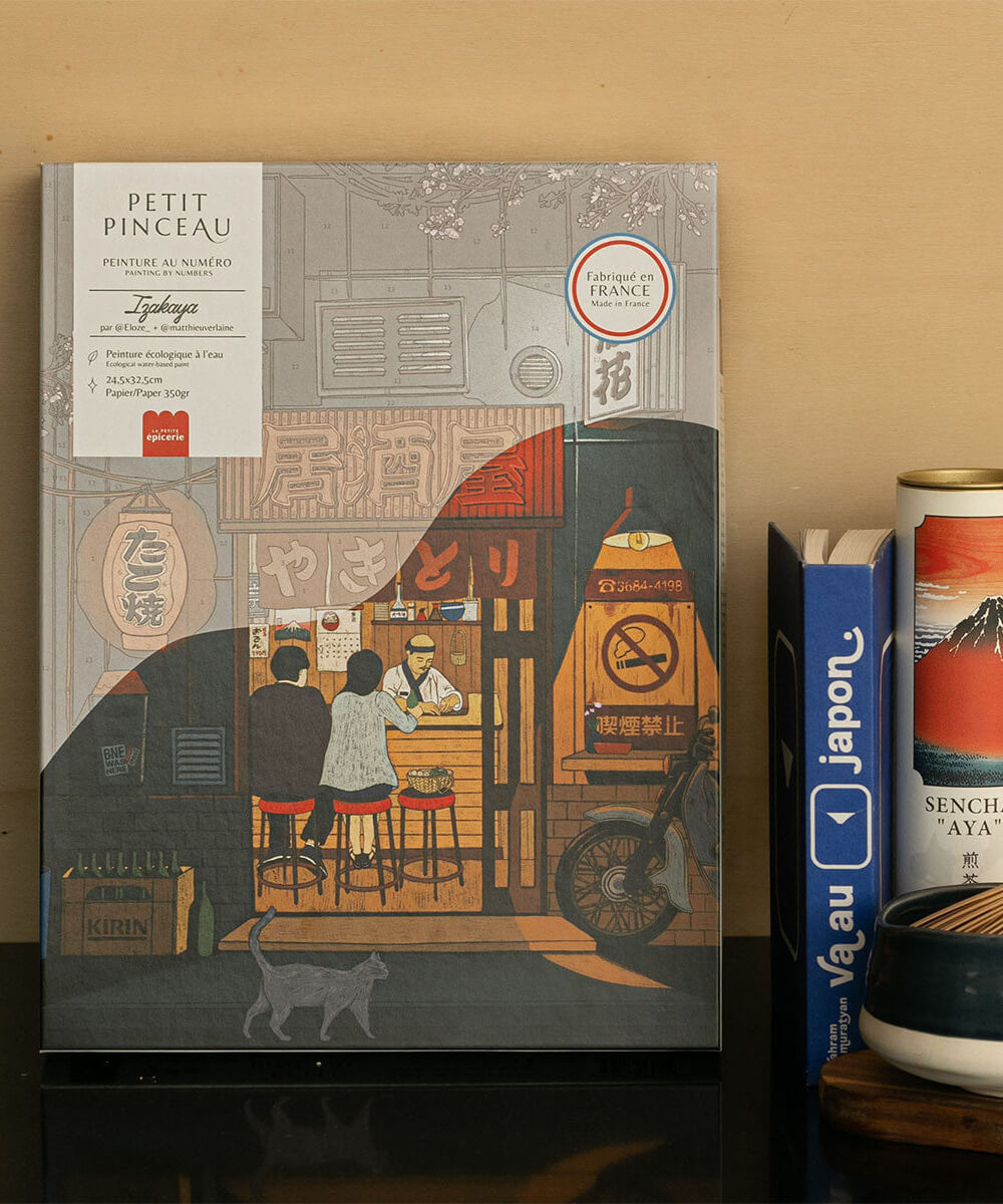 Coffret peinture au numéro Izakaya de la marque La Petite Épicerie, en mise en scène