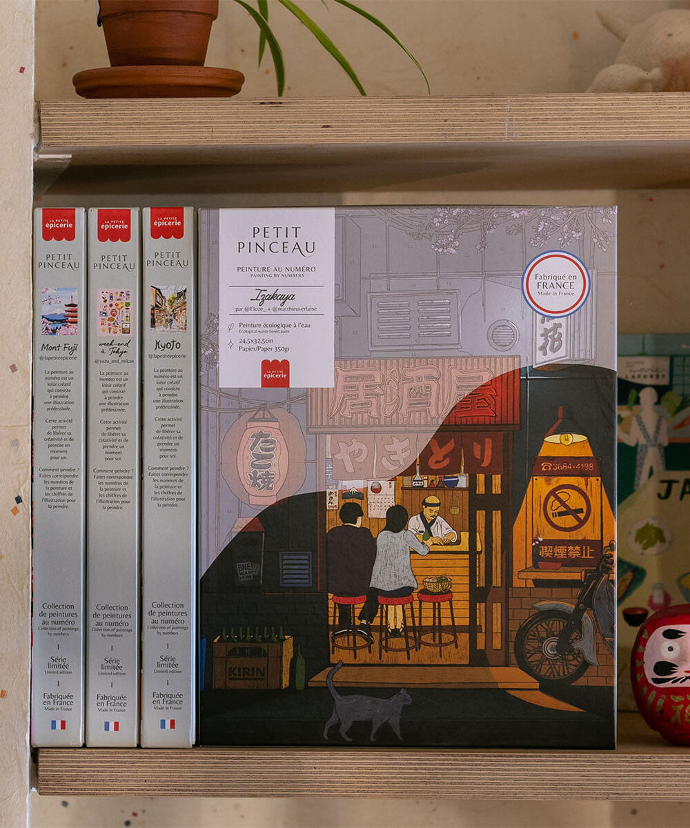 Coffret peinture au numéro Izakaya de la marque La Petite Épicerie, en mise en scène