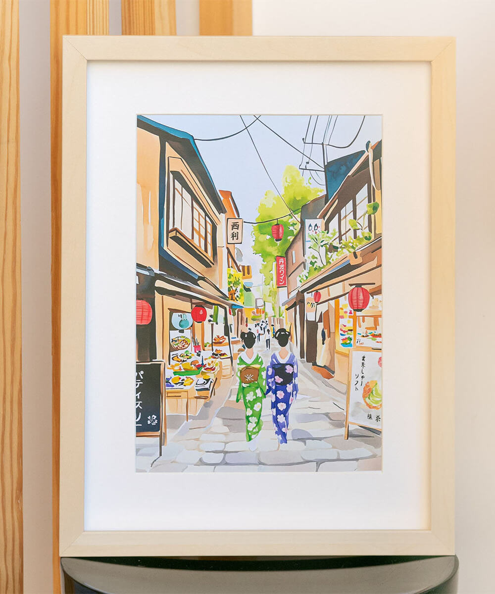 Coffret peinture au numéro Kyoto de la marque La Petite Épicerie, en mise en scène