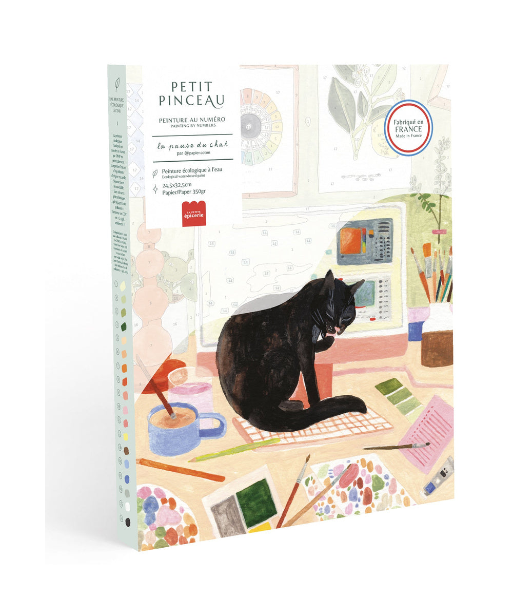 Peinture au numéro La Pause du Chat de Petit Pinceau