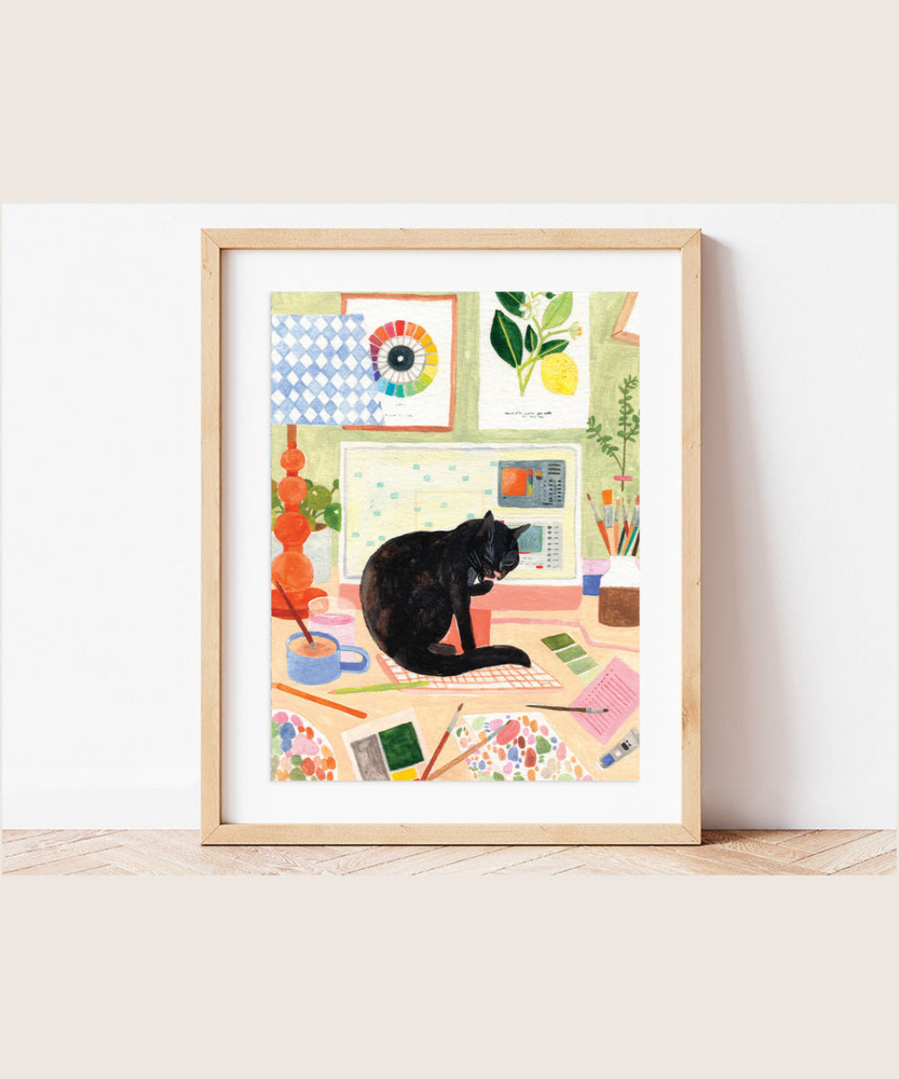 Peinture au numéro La Pause du Chat de Petit Pinceau
