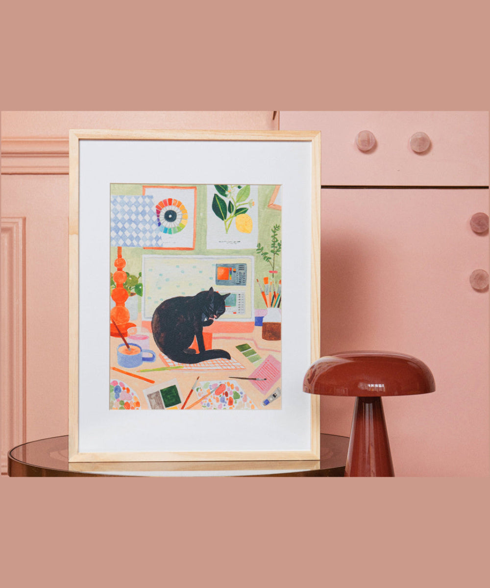 Peinture au numéro La Pause du Chat de Petit Pinceau