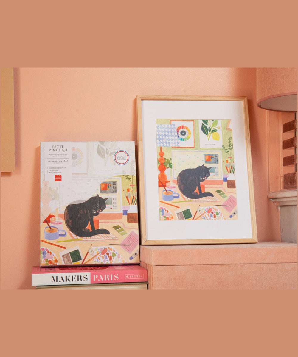 Peinture au numéro La Pause du Chat de Petit Pinceau