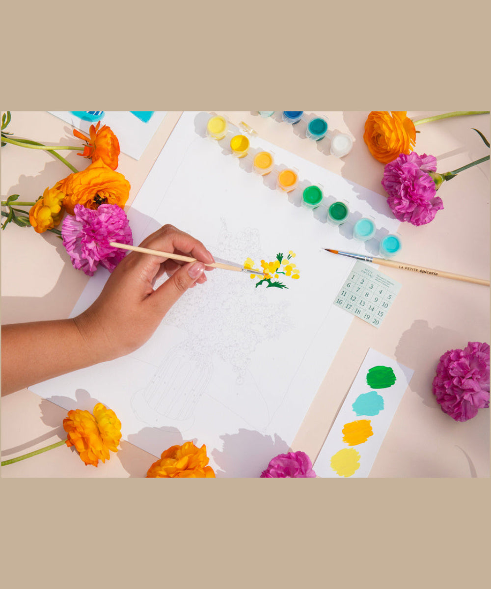 Peinture au numéro Mimosa de Petit Pinceau