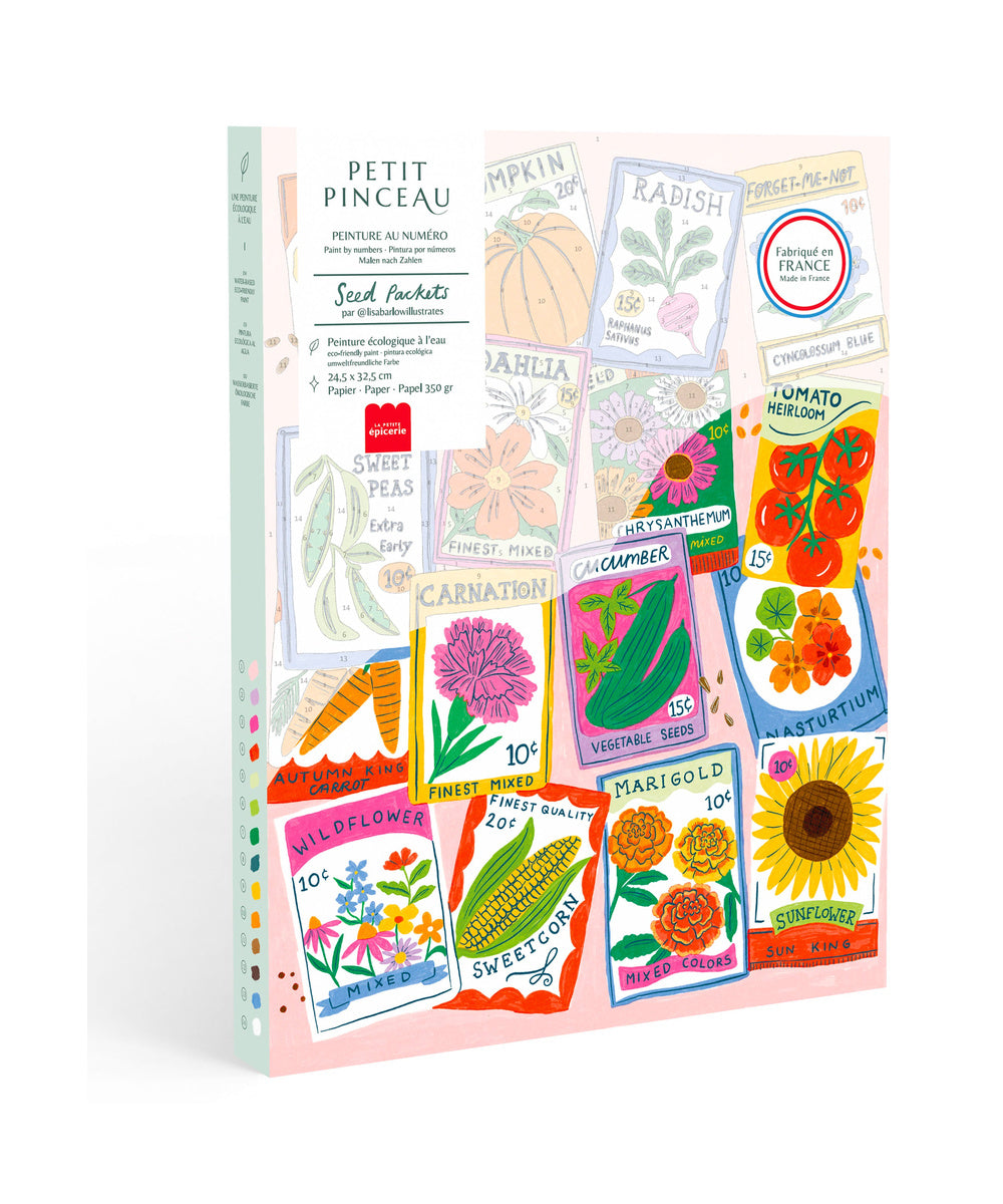 Peinture au numéro Seed Packets de Petit Pinceau