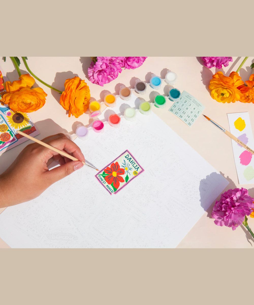 Peinture au numéro Seed Packets de Petit Pinceau