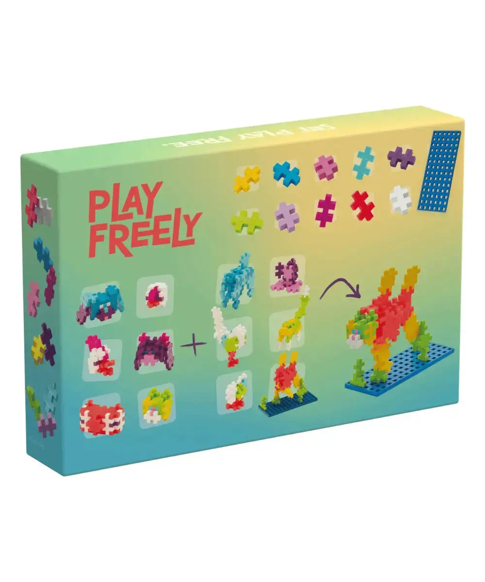 Coffret de pièces de construction Plus-Plus sur le thême des animaux