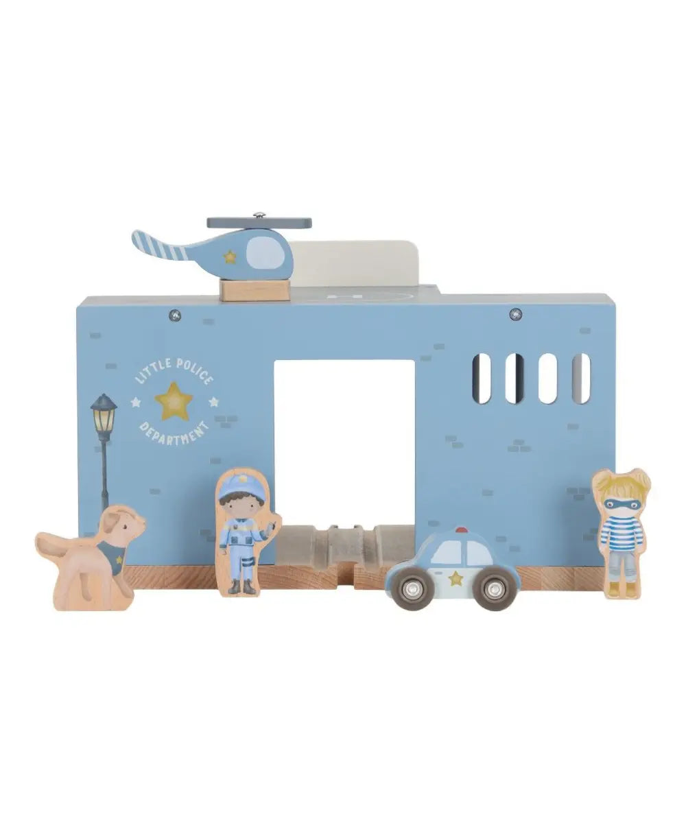 Commissariat de police en bois fsc little dutch aux teintes douces pour enfant.