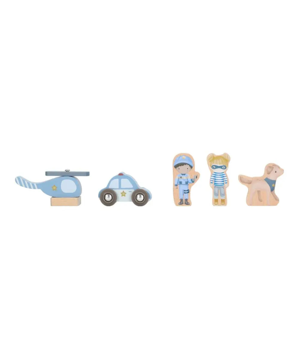 Commissariat de police en bois fsc little dutch aux teintes douces pour enfant.