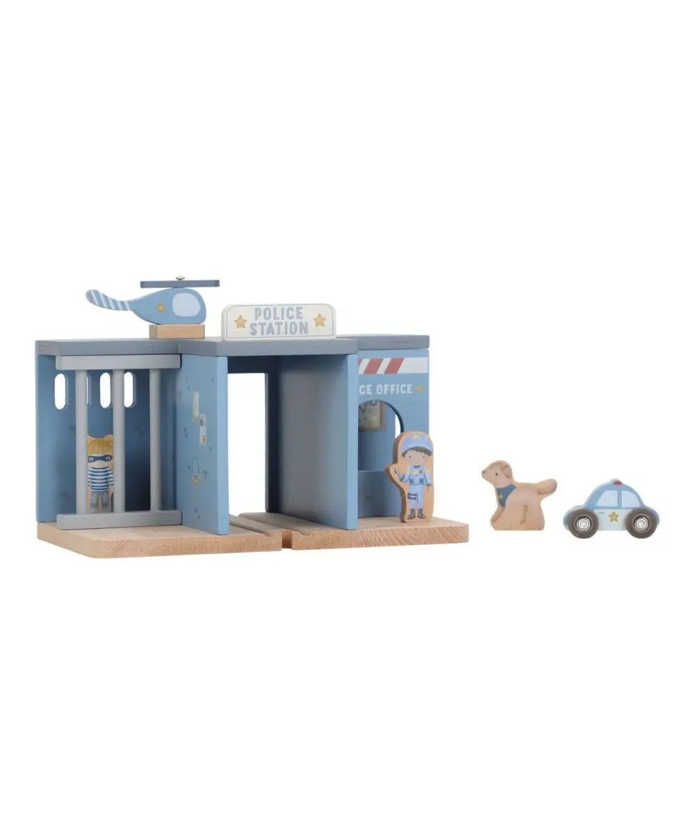 Commissariat de police en bois fsc little dutch aux teintes douces pour enfant.
