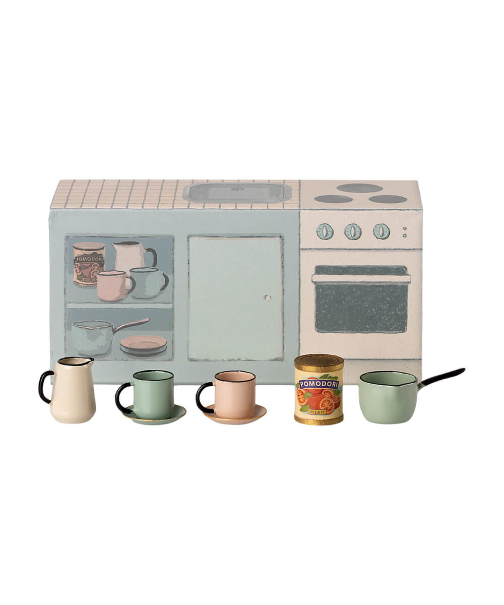 Comptoir de Cuisine pour Souris de la marque Maileg, sur fond blanc
