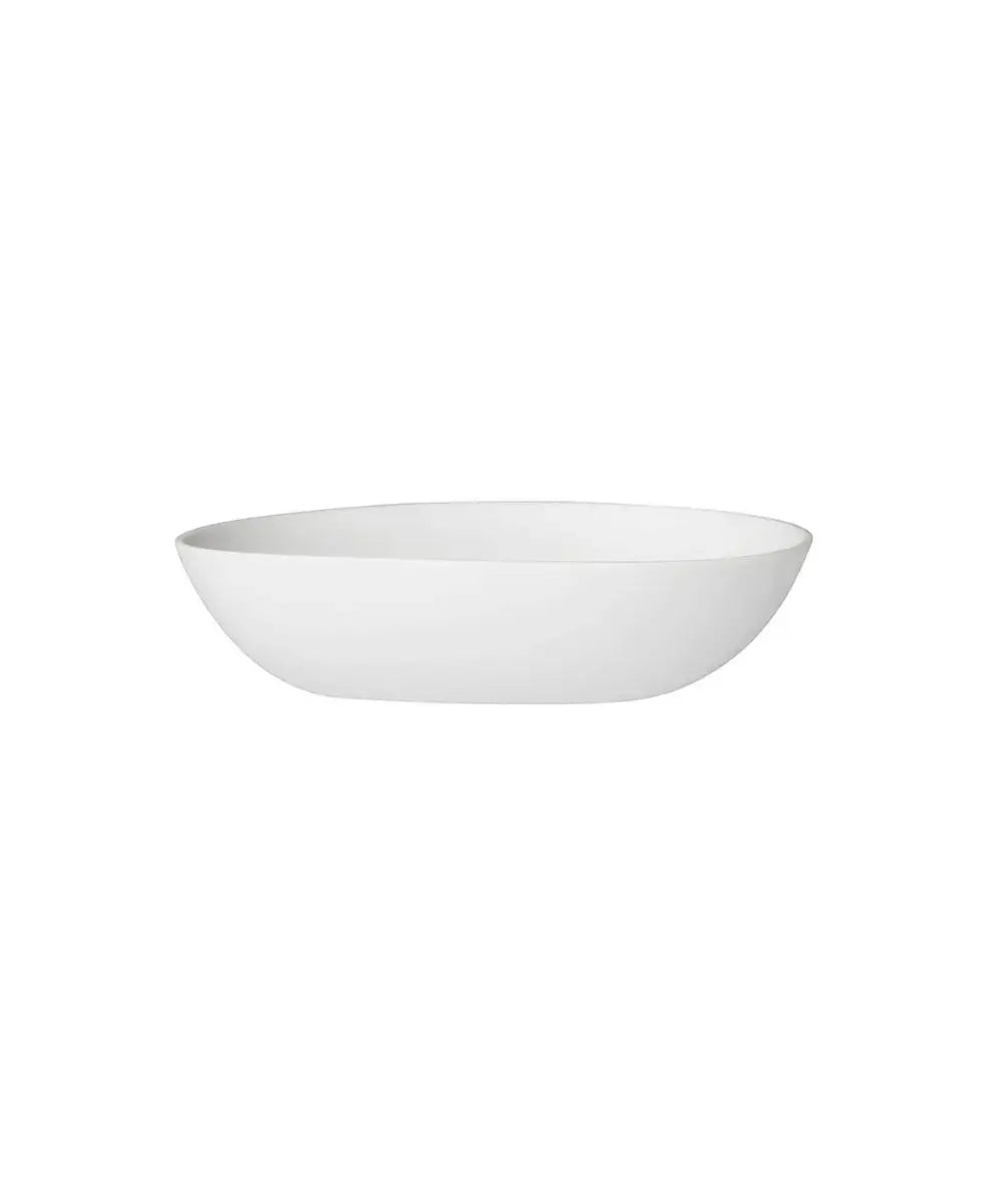 Vue de profil de la coupelle en porcelaine Feuilles dorées de Räder