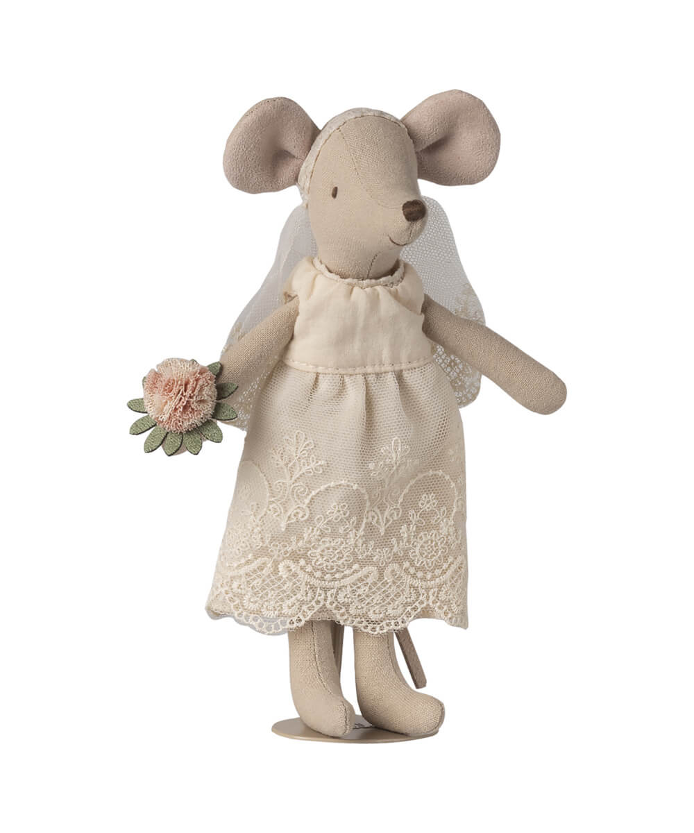 Couple de Souris Mariés en Coffret de la marque Maileg, sur fond blanc