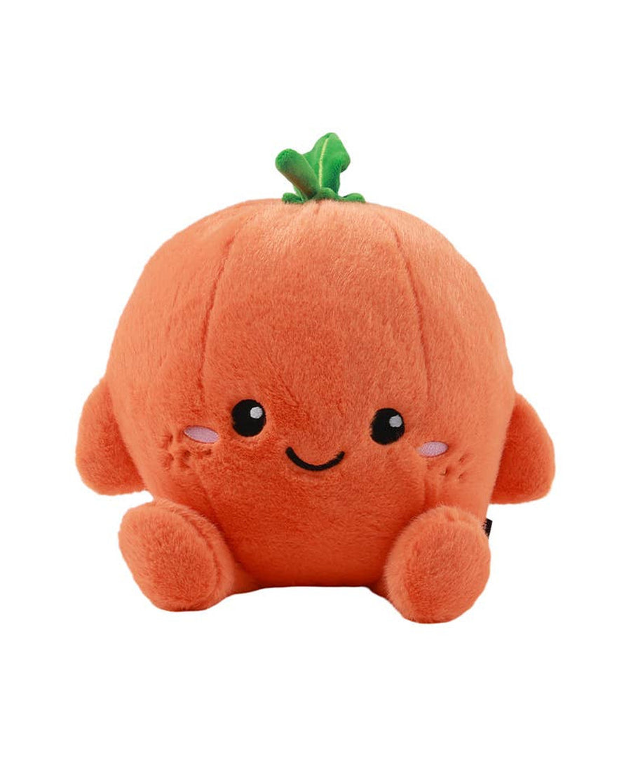 Coussin Orange Olly de la sélection Merci Léonie, sur fond blanc
