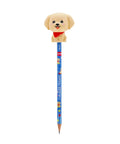 Crayon de bois a papier Legami avec embout figurine animal anti stress squishy tout doux