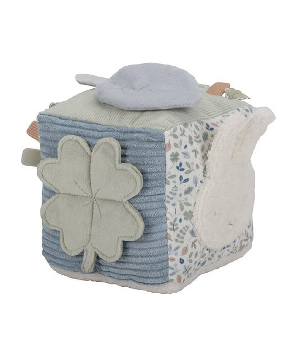 Cube d’activités souple Miffy Lucky Leaves Little Dutch sur fond blanc, première face