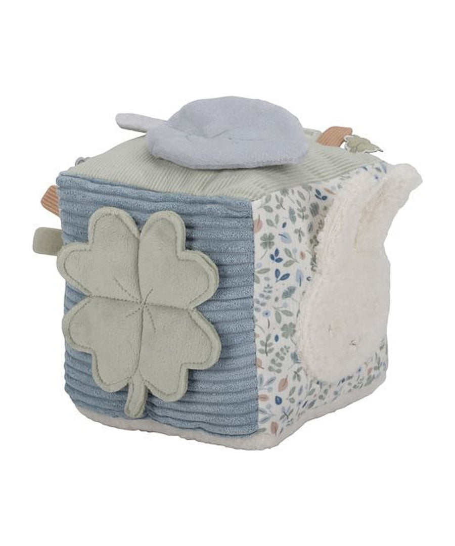 Cube d’activités souple Miffy Lucky Leaves Little Dutch sur fond blanc, première face