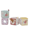 Set de 4 cubes d'éveil de la collection Fairy Garden de la marque Little Dutch