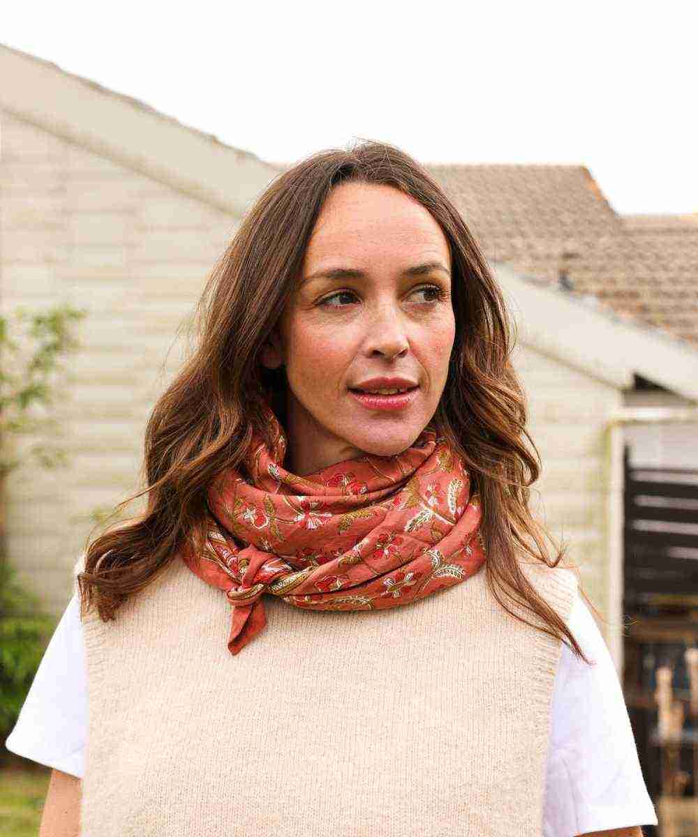 Foulard Indien Thane Nude | So Family So Family Merci Léonie