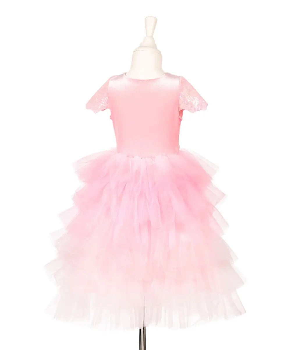 Déguisement robe de Princesse garance 5-7 ans avec bustier scintillant et jupe a volants de la marque Souza