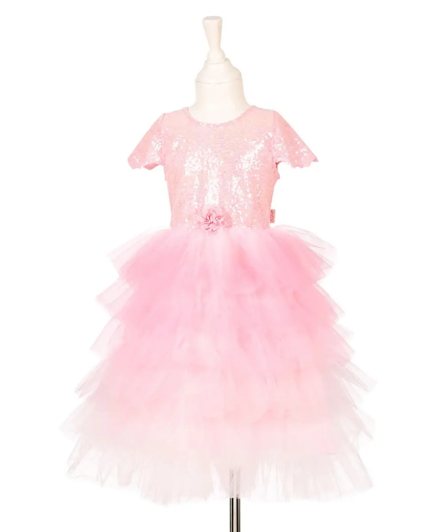 Déguisement robe de Princesse garance 5-7 ans avec bustier scintillant et jupe a volants de la marque Souza