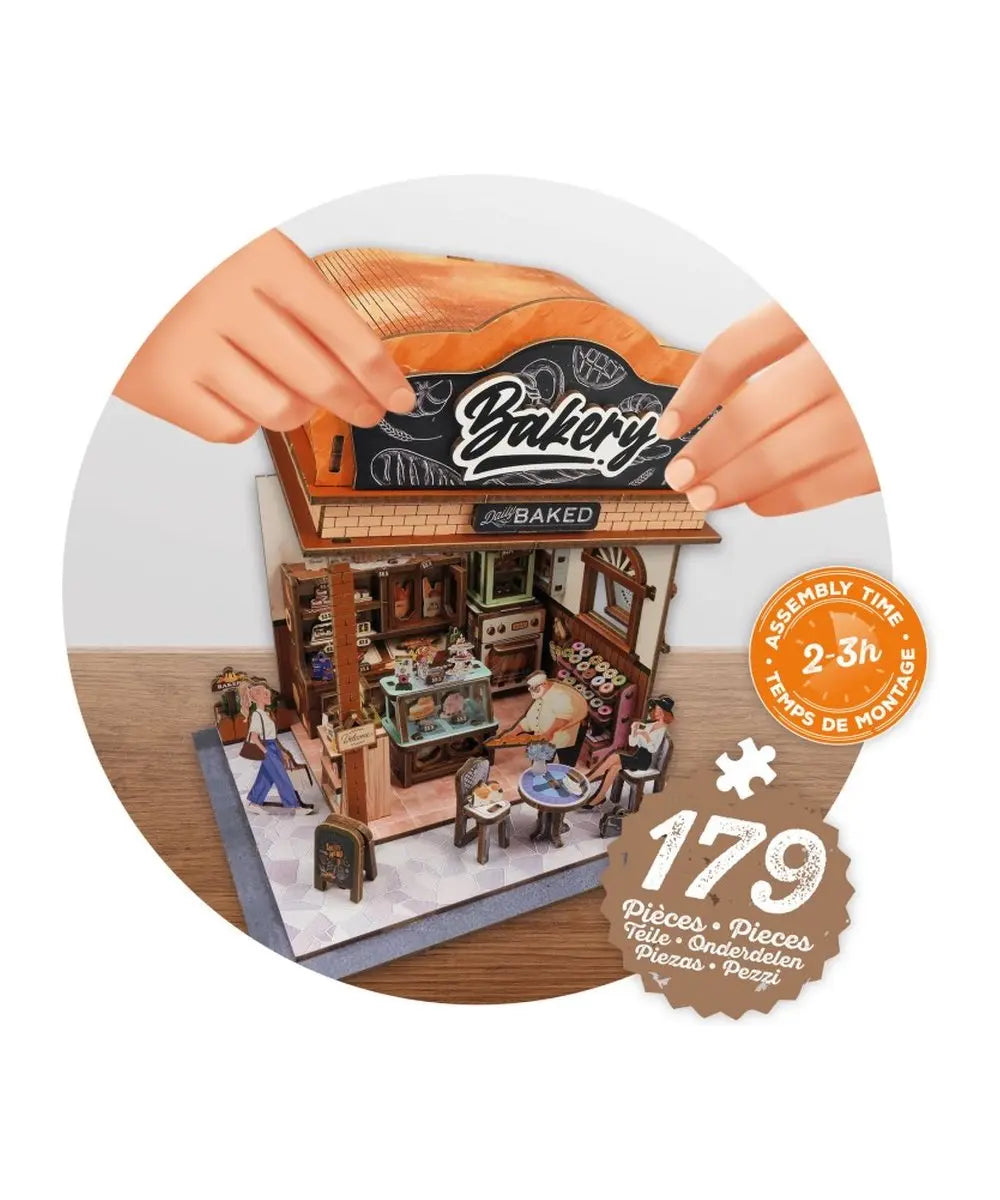 Diorama boulangerie Buki détail produit sur fond clair