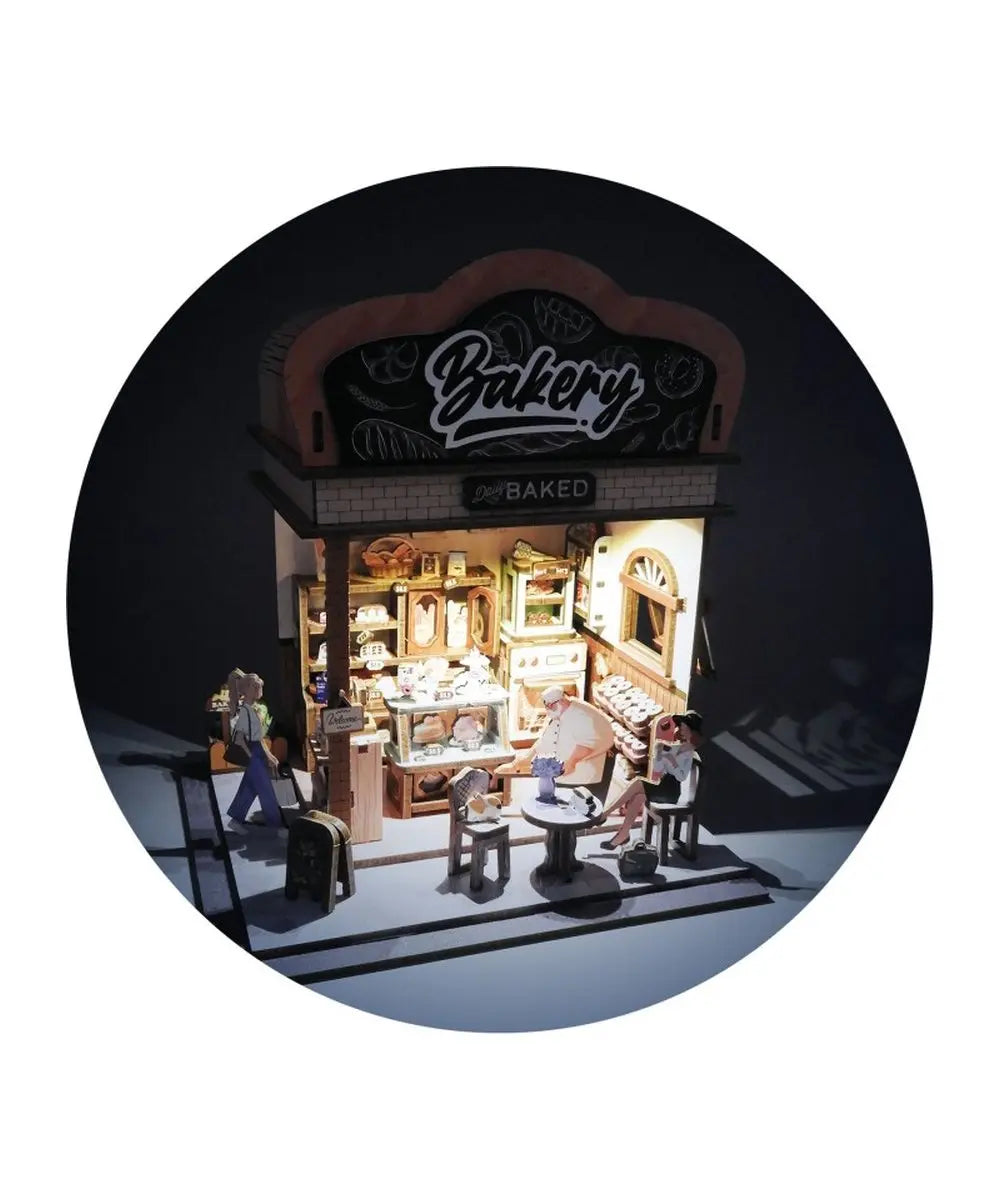 Diorama boulangerie Buki détail produit sur fond clair