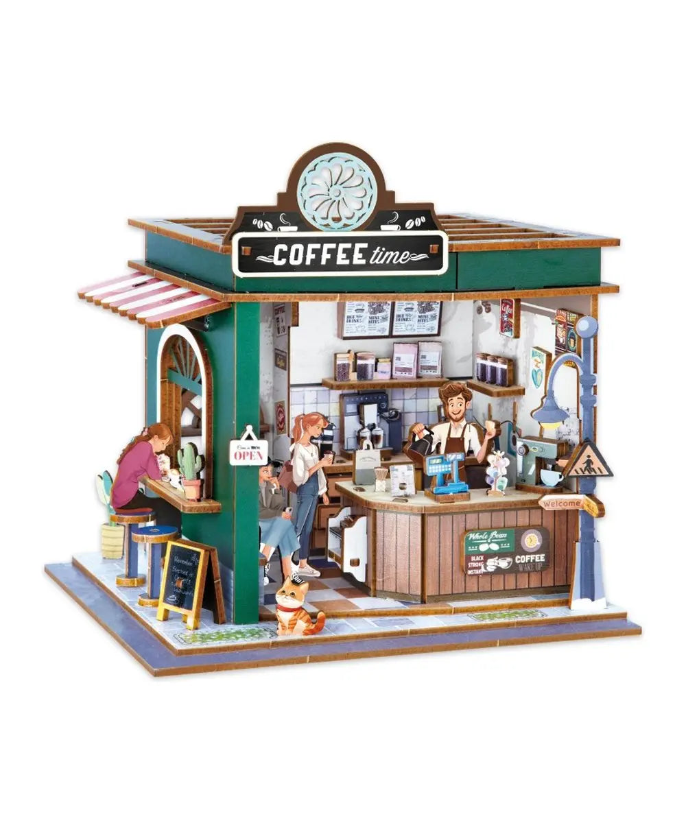 Diorama café Buki détail produit sur fond clair