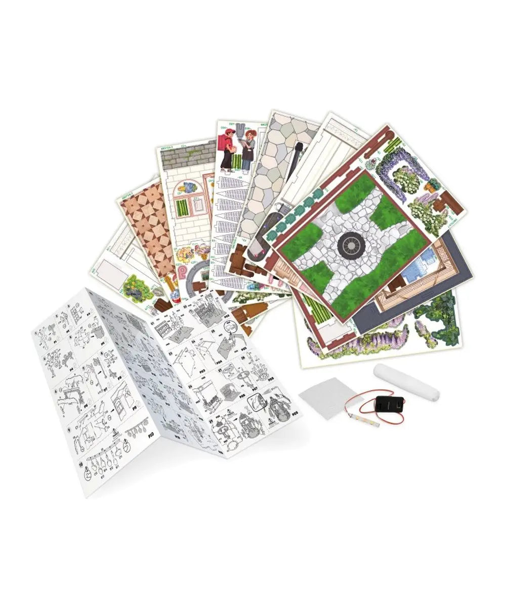 Diorama fleuriste Buki détail produit sur fond clair