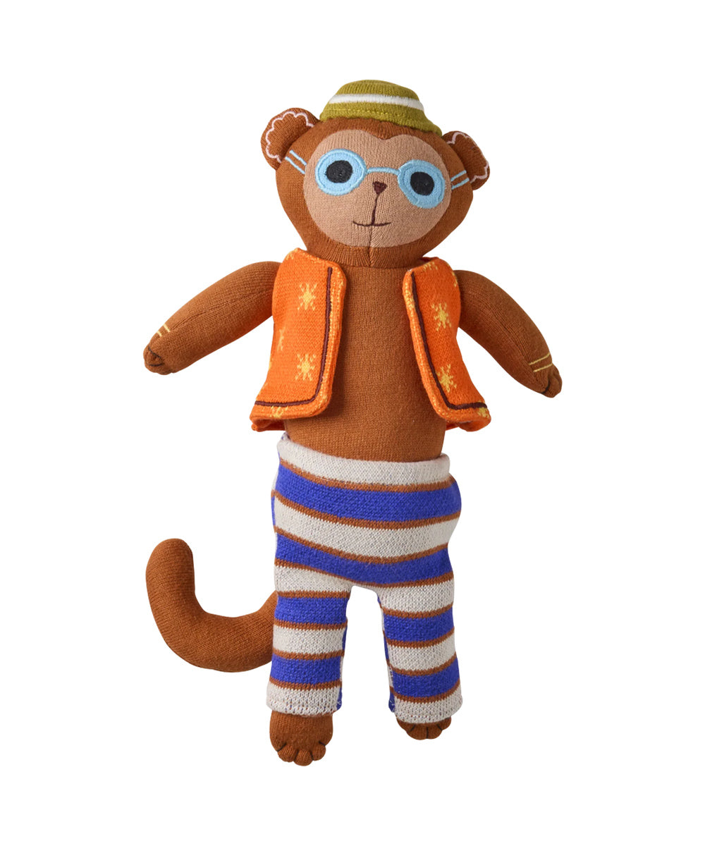 Doudou singe Harry de Rice sur fond blanc