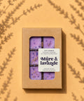 Fondants parfumés Mûre & Lavande de la marque Five Women, en mise en scène