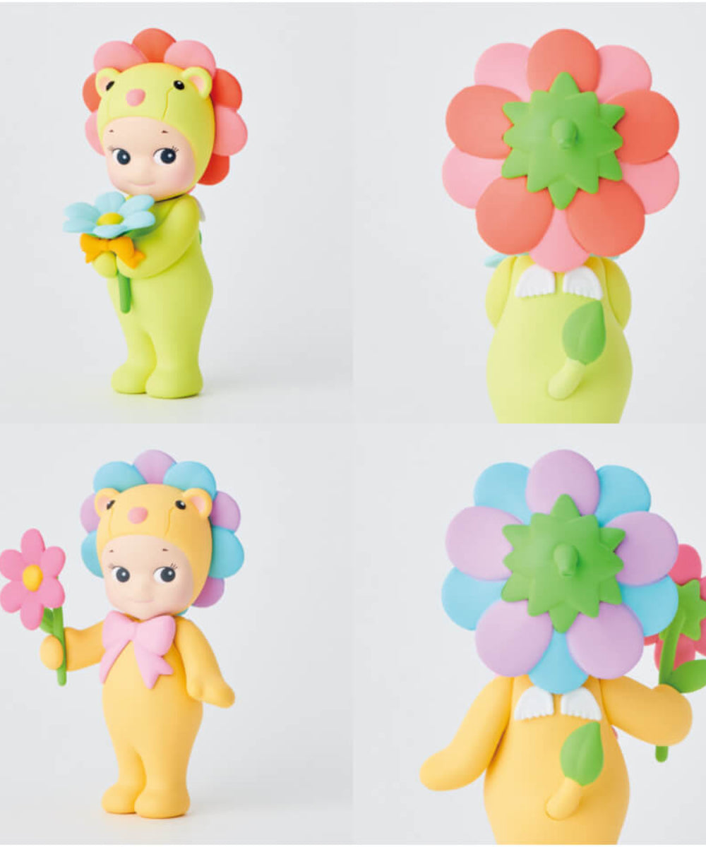 Sonny Angel Flower Gift déguisés en lions avec leurs fleurs