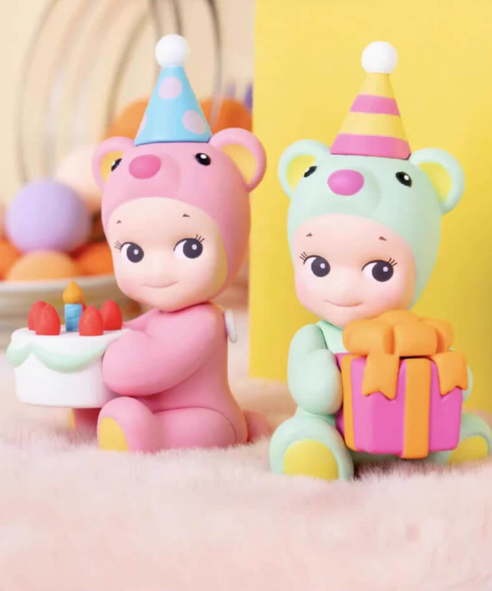 Collection des six figurines Sonny Angel Birthday Bear