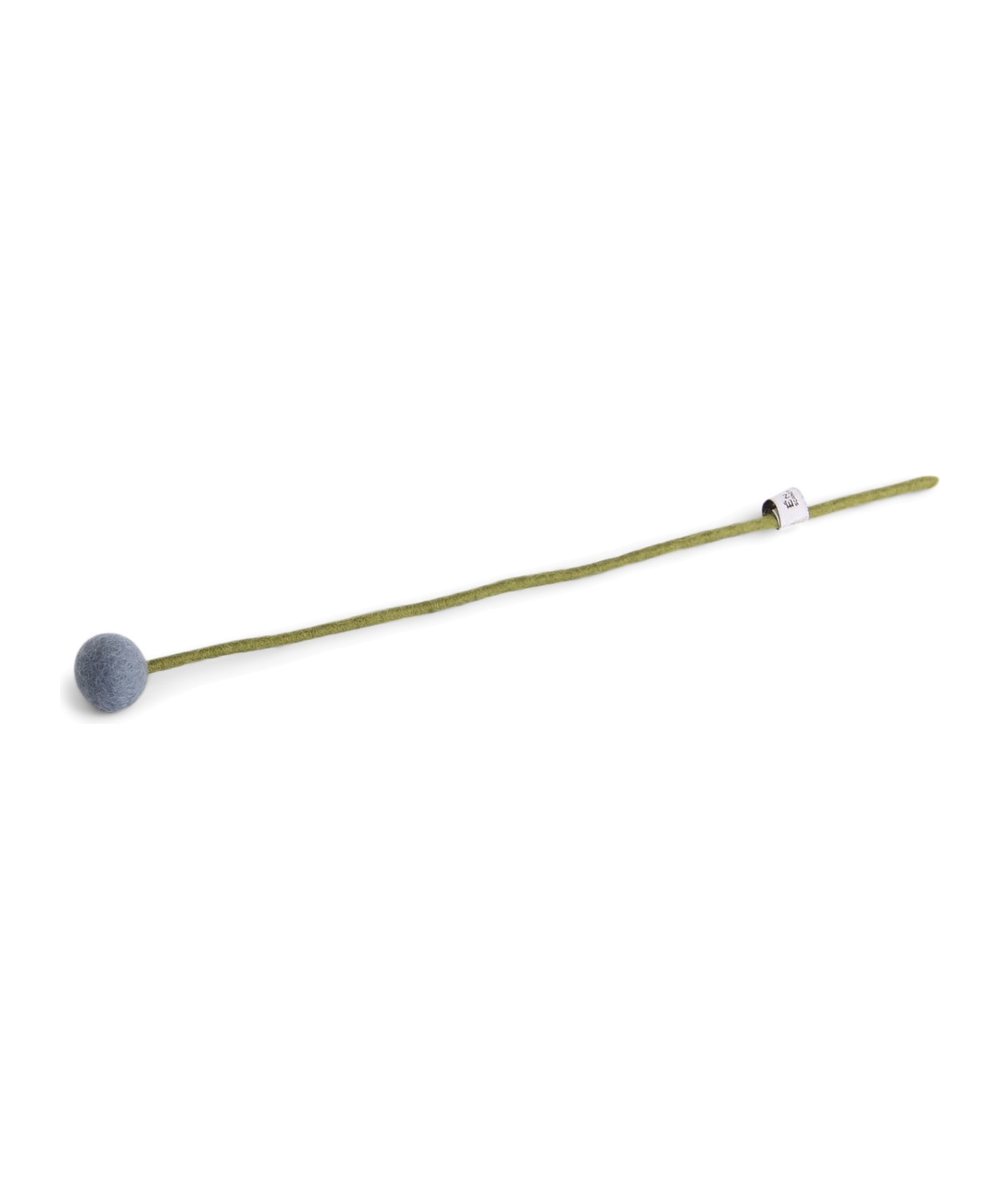 Fleur décorative bleu mer diamètre 2 de la marque Gry & Sif, sur fond blanc